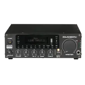 DAP DAP | D6150 | PA-530TU | Mélangeur amplificateur 30 W 100 V à 3 canaux