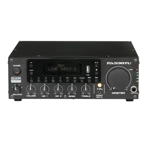 DAP DAP | D6150 | PA-530TU | 3-channel 30 W 100 V Mixer Amplifier