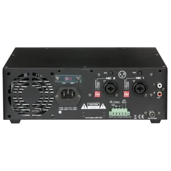 DAP DAP | D6150 | PA-530TU | 3-kanaals 30 W 100 V Mengversterker