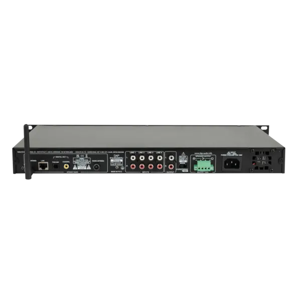 DAP DAP | D6175 | PA-5500TU | 1U Internetradio met 460 W versterker, DAB+, FM, BT 4.2, en netwerkaudiospeler