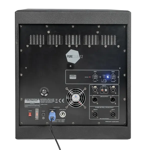 DAP DAP | D3760 | Pure Club 12 | 12"+ 6" Ensemble d’enceintes actives