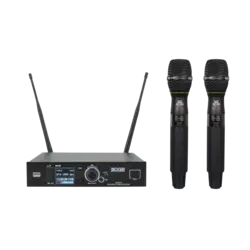 DAP | D1479B | EDGE EHS-2 | Wireless Dual Handheld Microphone Set - 610-670 MHz
