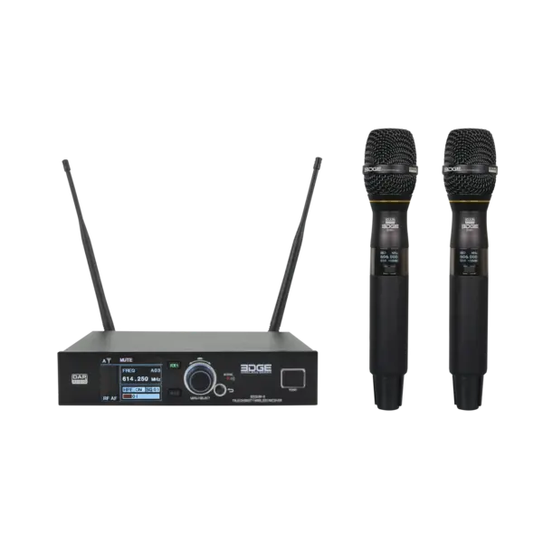 DAP DAP | D1479B | EDGE EHS-2 | Draadloze tweevoudige handmicrofoonset | 610-670 mHz