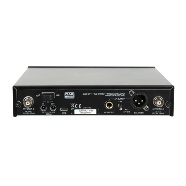 DAP DAP | D1476B | EDGE EBS-1 | Wireless Beltpack Set - 610-670 MHz