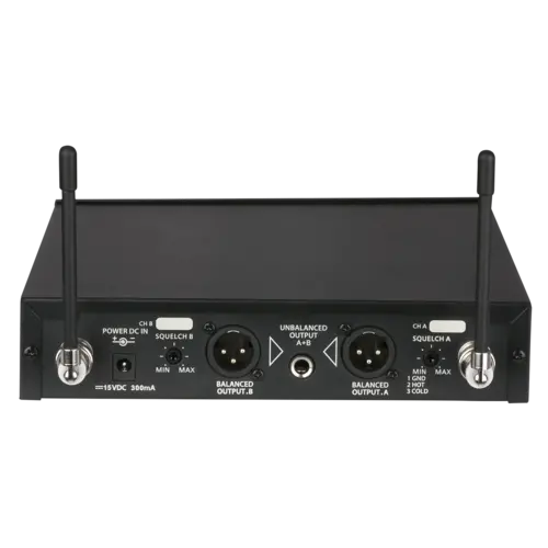 DAP DAP | D1464 | COM-42 | 2-kanaals handheldset UHF draadloze microfoon