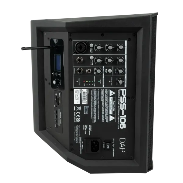 DAP DAP | D2613 | PSS-106 Battery Speaker with Wireless Receiver | 6,5" accu luidspreker incl. draadloze handmicrofoon