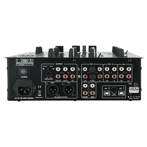 DAP DAP | D2303 | CORE MIX-3 USB | Table de mixage DJ 3 canaux avec interface USB
