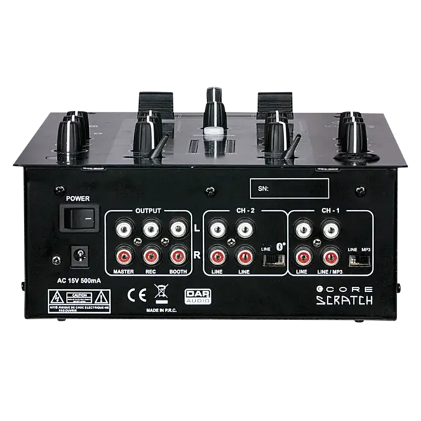 DAP DAP | D2312 | CORE Scratch | 2-channel DJ-mixer