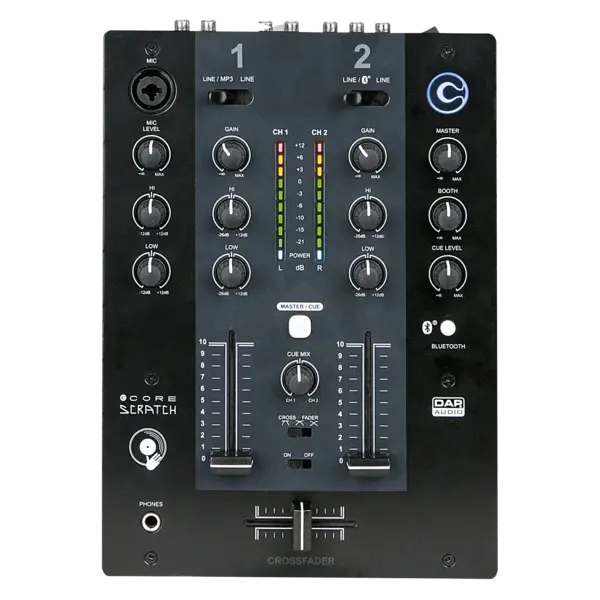 DAP DAP | D2312 | CORE Scratch | Table de mixage DJ 2 canaux