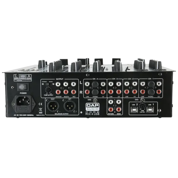 DAP DAP | D2304 | CORE MIX-4 USB | 4-channel DJ mixer with USB interface