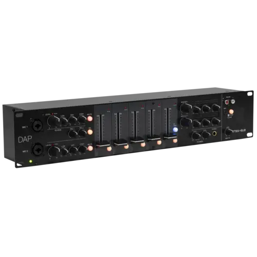 DAP DAP | D2354 | IMIX-6.2 | 7-channel 2U install mixer BT - 2 zones