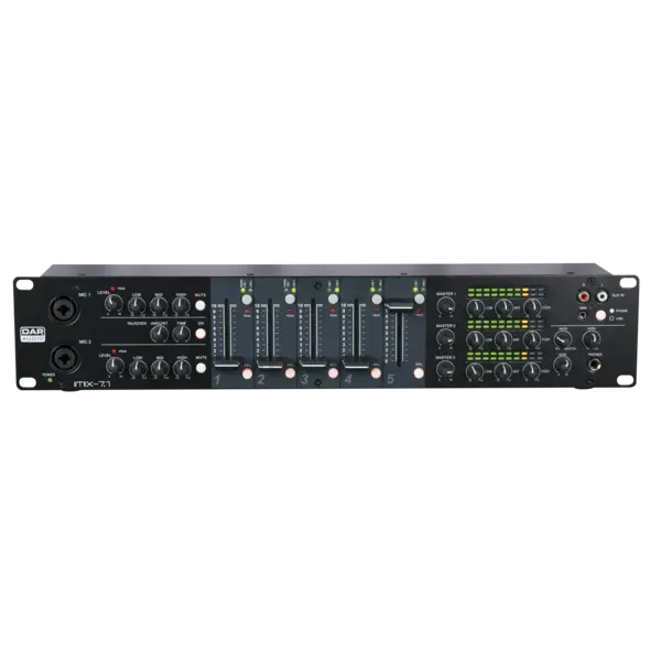 DAP DAP | D2350 | IMIX-7.1 | 7-channel 2U install mixer - 3 zones