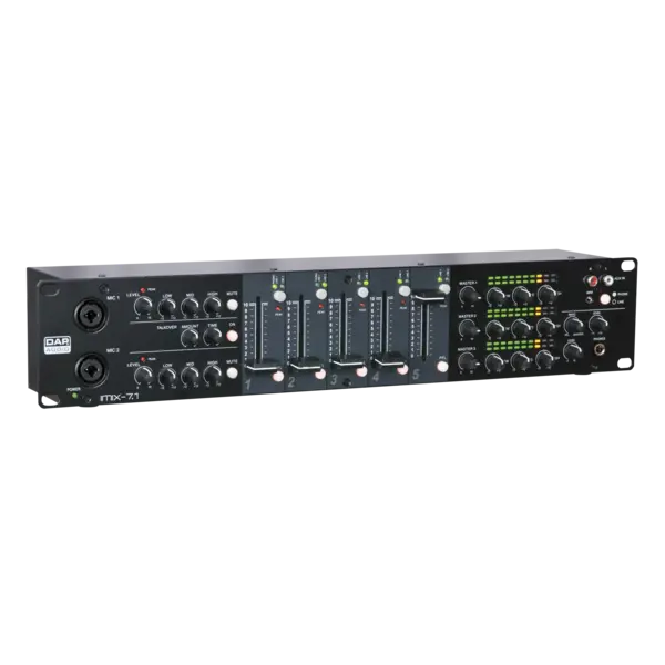 DAP DAP | D2350 | IMIX-7.1 | 7-channel 2U install mixer - 3 zones