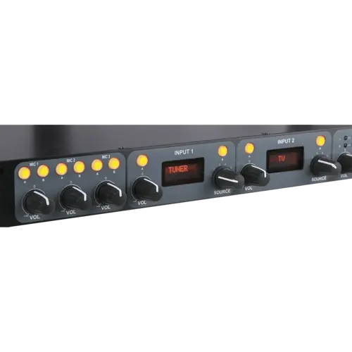 DAP DAP | D2322 | Compact 9.2 | 9-channel 1U install mixer - 2 zones