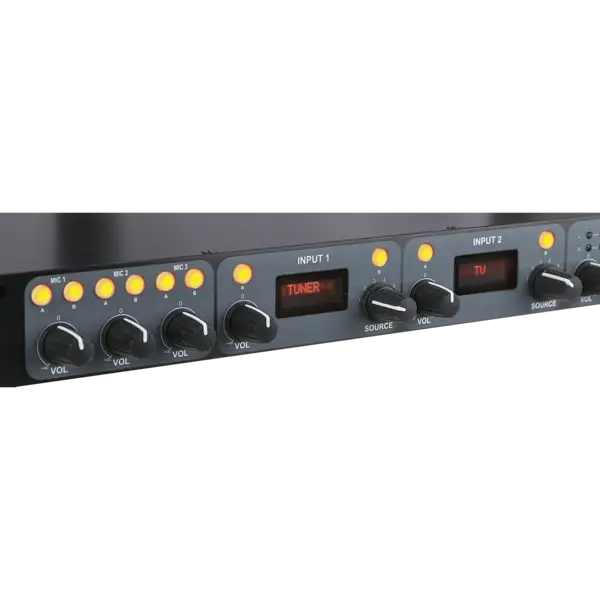 DAP DAP | D2322 | Compact 9.2 | 9-kanaals 1U installatiemixer | 2 zones