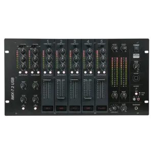 DAP DAP | D2353 | IMIX-7.2 USB | 7-kanaals 6U installatiemixer | USB | 2 zones