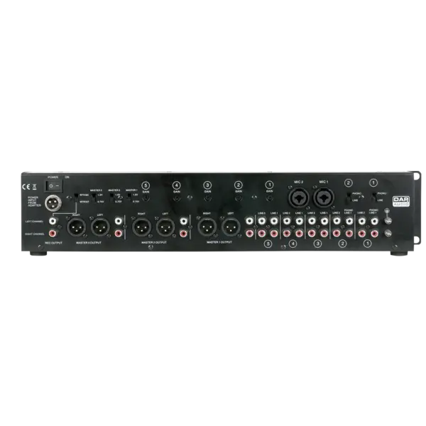 DAP DAP | D2351 | IMIX-7.3 | Table de mixage fixe 7 canaux - 2U - 3 zones