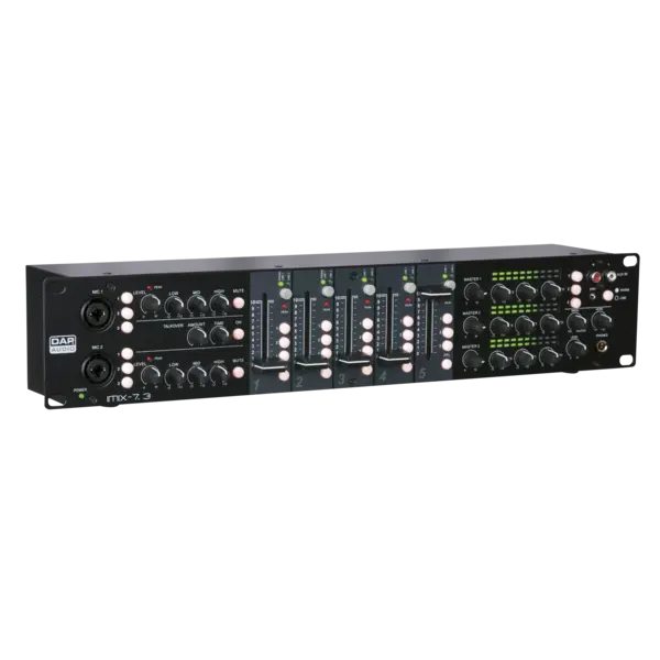 DAP DAP | D2351 | IMIX-7.3 | 7-channel 2U install mixer - 3 zones