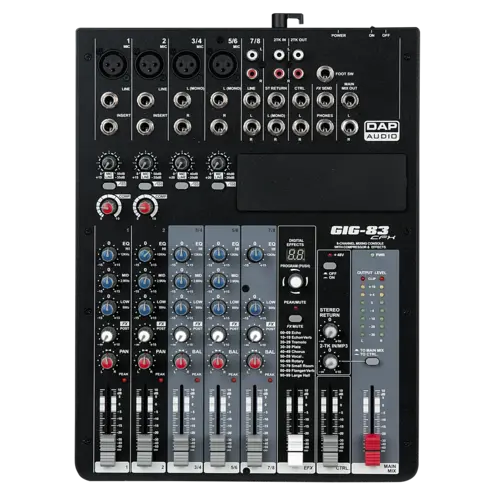 DAP DAP | D2282 | GIG-83CFX | 8-channel analog mixer