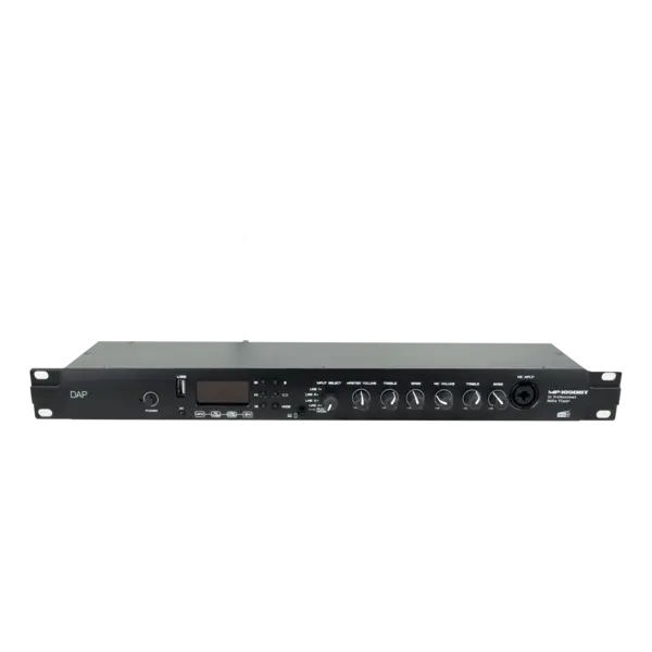 DAP DAP | D1246 | MP-100DBT Professional Media Player with DAB+ | 1U Media Player with DAB+, FM Radio, USB/MP3 player, and Bluetooth