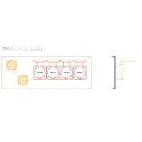 SRS Rigging* SRS Rigging | PP2SX4C | Découpage 19 pouces | Entrée : 1x Socapex | Sortie : 1x Socapex. 4x 16A CEE | Hauteur : 4HE