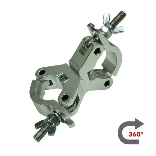 CJS Europe* CJS | Coupleur pivotant | Diamètre : 50mm | WLL 500kg | Slimline | Disponible en noir ou argent