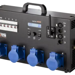 SRS Lighting* SRS Lighting | PDPN40XX-8W-32 | Dimmer 4-channel | Wireless | Circuit breakers: Double pole | Main: RCD | DMX 3+5pin | 32A plug | Excluding connection panel