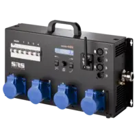 SRS Lighting | PDP40XX-8W-32 | Dimmer 4-channel | Wireless | Circuit breakers: RCBO | Main: RCD | DMX 3+5pin | 32A plug | Excluding connection panel