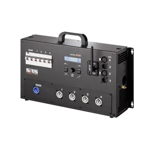SRS Lighting* SRS Lighting | Dimmer 4-channel | Wireless | Circuit breakers: Double-pole | Main: RCD | DMX 3+5pin | Exclusive connection panel