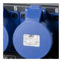 SRS Lighting | K14-6CEE323-DDP | Plaque arrière | 6x 32A 3-pin CEE | Assemblé