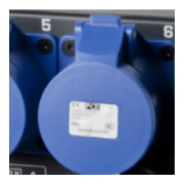 SRS Lighting | K14-6CEE323-DDP | Backplate | 6x 32A 3-pin CEE | Gemonteerd