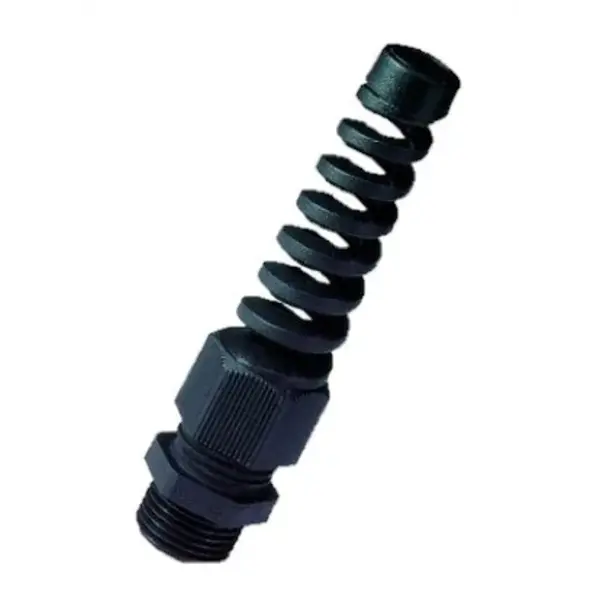 Wartels Jacob | spiral gland PA IP68 PG13.5 | passage 6-12mm tap=15mm | Colour: Black