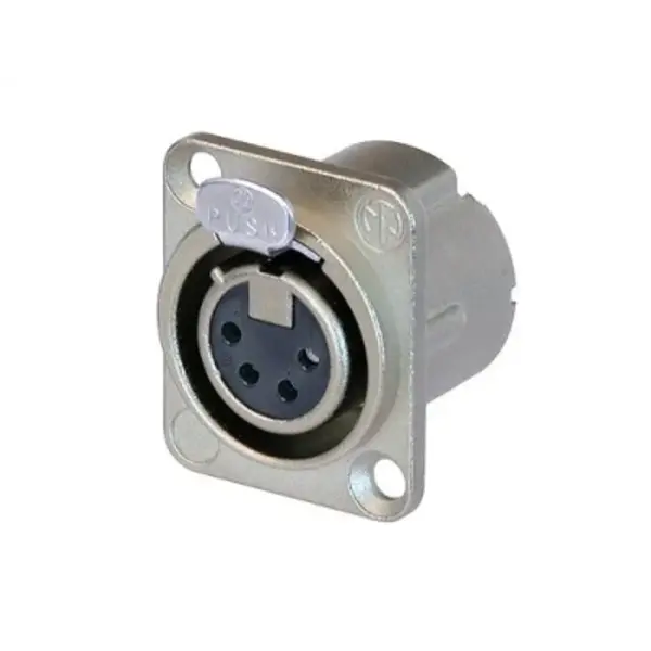 Neutrik Neutrik | NC4FD-LX | XLR chassis DLX 4 pin socket nickel housing silver contacts