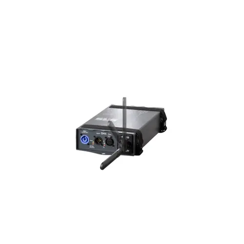 SRS Lighting* SRS Lighting | DST4W-3 | DMX splitter 4-channel with wireless DMX | DMX input: 3-pin| DMX output: 3-pin | Protocol: Wireless Solutions | Type: Transmitter | Power input: Powercon