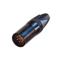 Neutrik Neutrik | NC6MXX-B | XLR cable section 6 pin pin black housing gold contacts XX