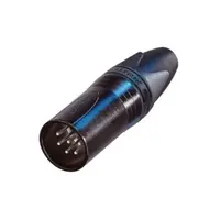 Neutrik | NC6MXX-BAG | XLR kabeldeel 6 pin pen zwarte behuizing zilvercontacten XX