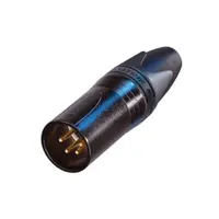 Neutrik | NC4MXX-B | XLR kabeldeel 4 pin pen zwarte behuizing goudcontacten XX