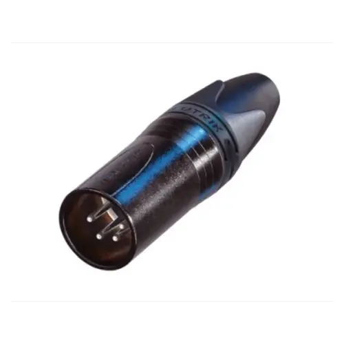 Neutrik Neutrik | NC4MXX-BAG | XLR kabeldeel 4 pin pen zwarte behuizing zilvercontacten XX