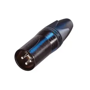 Neutrik Neutrik | NC3MXX-BAG | XLR kabeldeel 3 pin pen zwarte behuizing zilvercontacten XX
