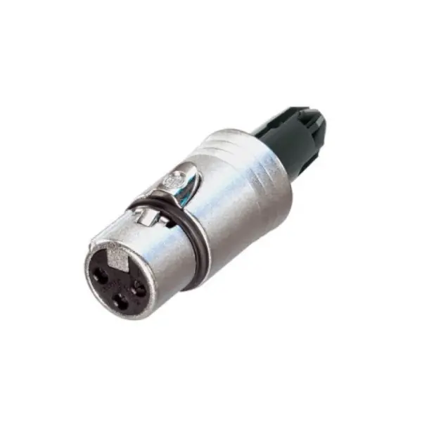 Neutrik Neutrik | NC3FXX-WOB | XLR kabeldeel 3 pin bus nikkel behuizing zilvercontacten XX geen tule