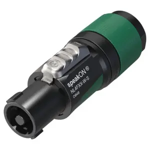Neutrik Neutrik | NL4FXX-W-S-D | speakON 4-pole plug XX grommet green kd= 6-12mm UNPACKED
