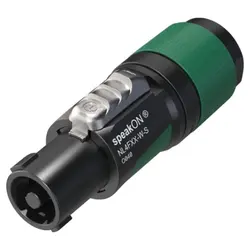 Neutrik Neutrik | NL4FXX-W-S | speakON 4-pole plug XX grommet green kd= 6-12mm Neutrik | NL4FXX-W-S | speakON 4-pole plug XX grommet green kd= 6-12mm