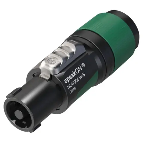 Neutrik Neutrik | NL4FXX-W-S | speakON 4-pole plug XX grommet green kd= 6-12mm