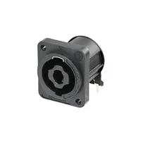 Neutrik Neutrik | NL4MDXX-H-3 | speakON 4-polig chassis D-size PCB-H zwart selftap IEC62368-1