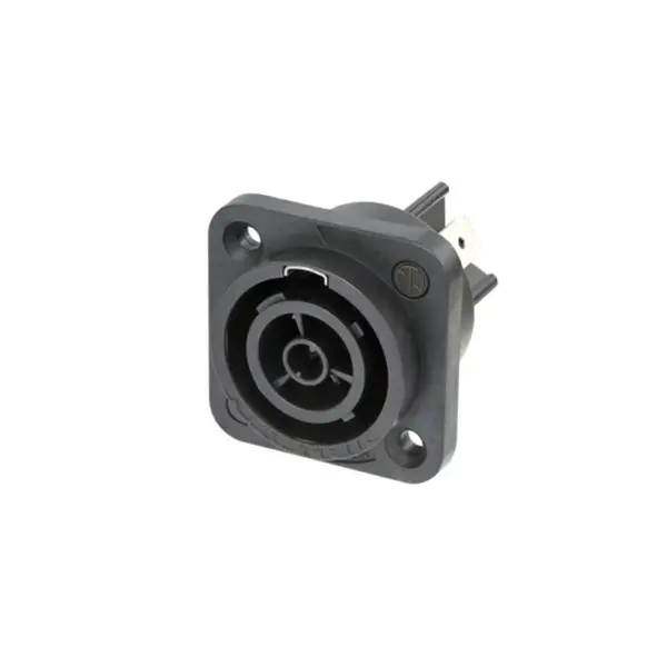 Neutrik Neutrik | NAC3FPX-TOP-SB | powerCON TRUE1 montage panneau 2 broches + terre 6.3x0.8mm TOP RETAIL