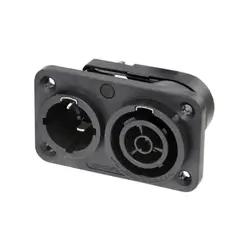 Neutrik Neutrik | NAC3PX-TOP | powerCON TRUE1 paneelmontage 2 pin + aarde COMBI pen + bus TOP Neutrik | NAC3PX-TOP | powerCON TRUE1 paneelmontage 2 pin + aarde COMBI pen + bus TOP