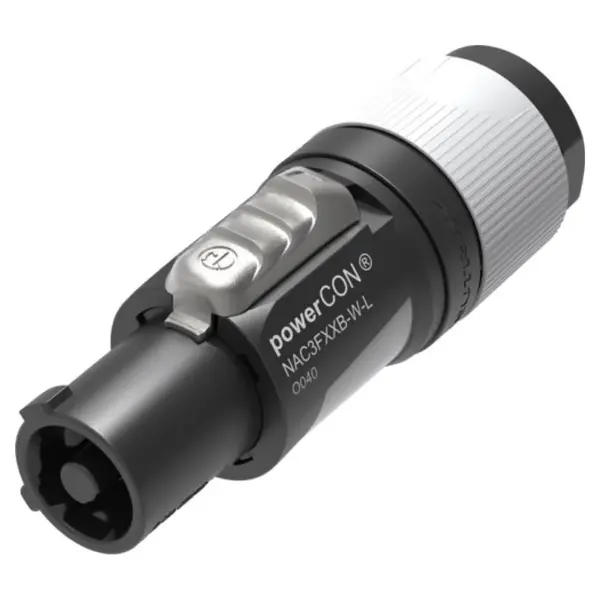 Neutrik Neutrik | NAC3FXXB-W-S | powerCON 20A cable section 2 pin + earth pin grey CBC kd= 6-12mm