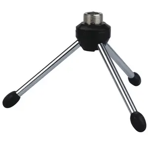 Showgear Showgear | D8207C | Mini desk microphone stand | 8cm high | Colour: Chrome