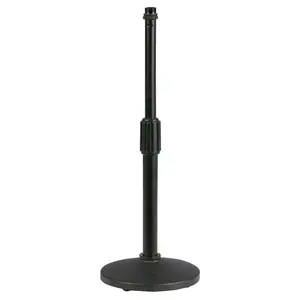 Showgear Showgear | D8202B | Support de microphone de bureau | droit | réglable | 37cm | Couleur : Noir