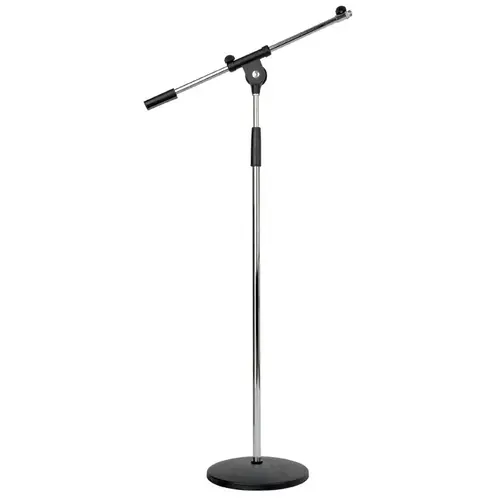 Showgear Showgear | D8105C | Support de microphone de base | 3kg | 160cm | avec bras de microphone réglable | Couleur : Chrome